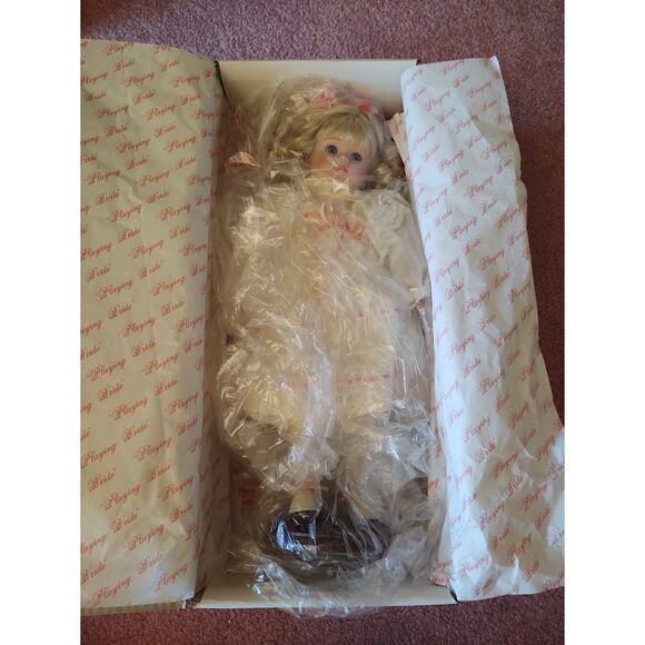 Playing Bride, Hamilton Collection by Maud Humphrey Bogart, Vintage - Picture 2 of 9